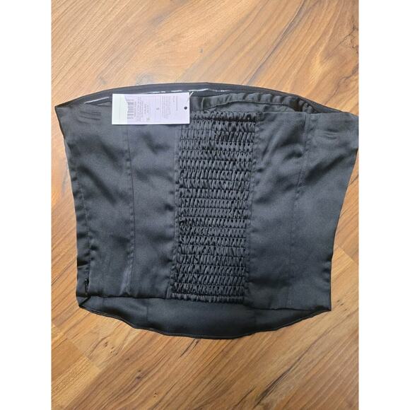 Wild Fable Women's Slim Fit Party Bustier Tube Top Size XXS Satin Sleeveless - Picture 5 of 10